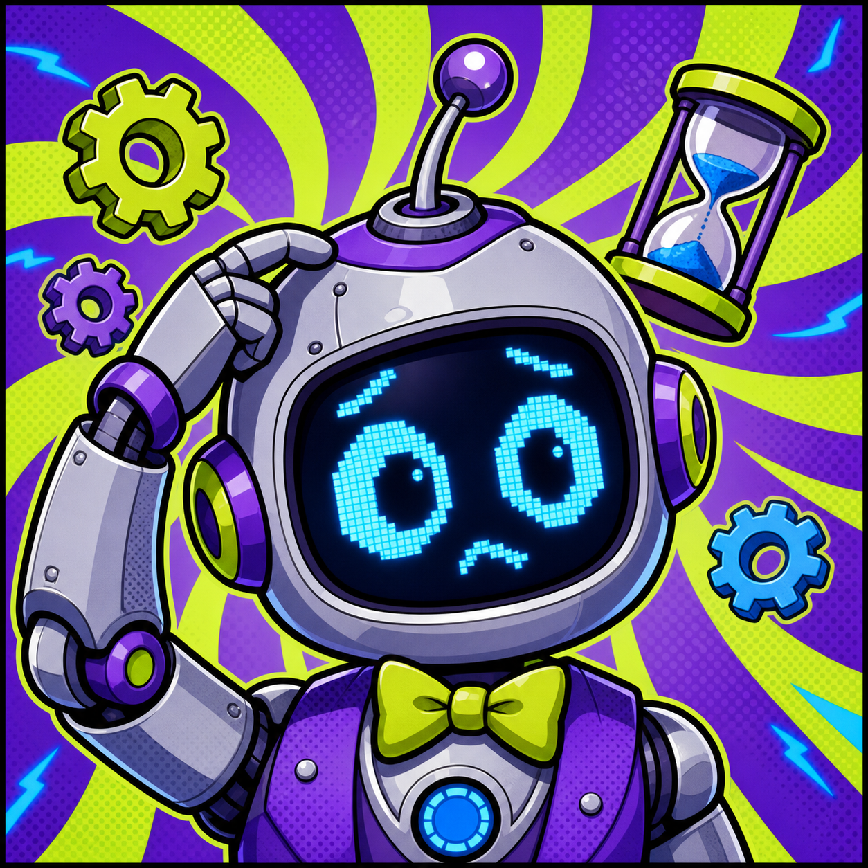 Professor Pixel, der Robotergegner